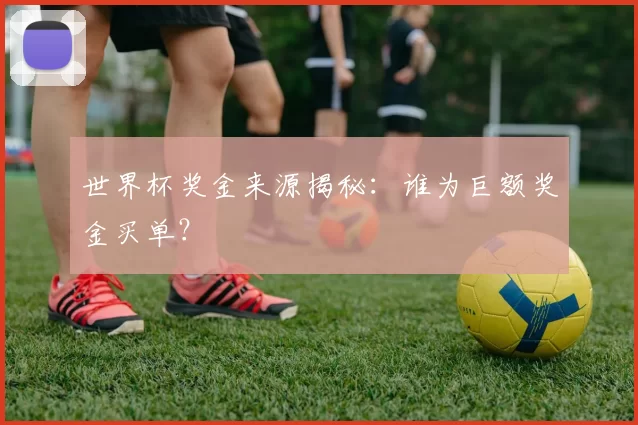 世界杯奖金来源揭秘:谁为巨额奖金买单?