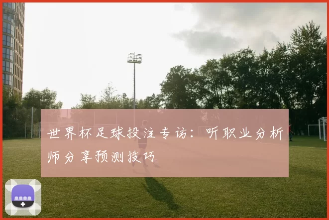 世界杯足球投注专访:听职业分析师分享预测技巧